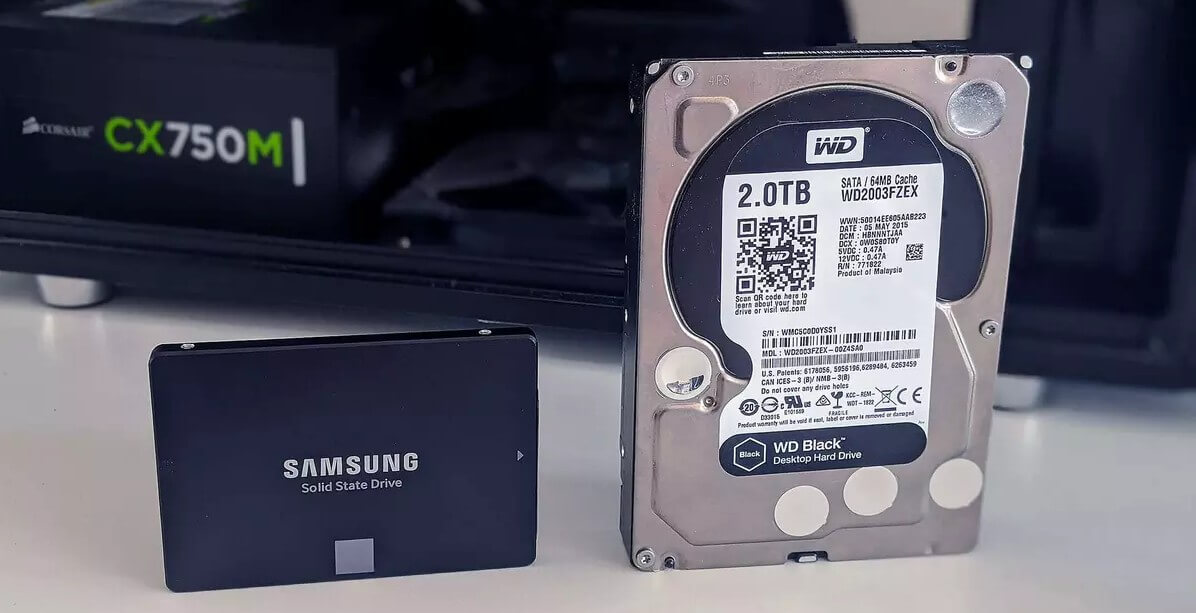Сравнение твердотельного накопителя SSD и жесткого диска